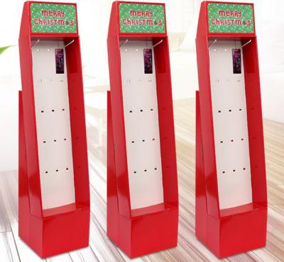 China 4 Color Toy Cardboard Hook Display Stand K5 Corrugated for sale