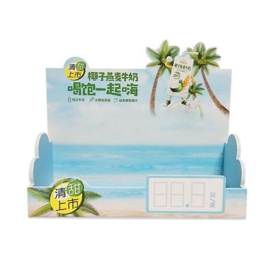 China Advertising PVC Drinks Display Stand With ODM Logo Printed for sale