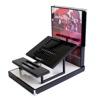 China Toner Serum Countertop Acrylic PDQ Product Display Pantone Printing for sale