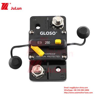 China Restore the fuse manually 1.9*2.91*1.7inch Mooring Manual Reset Circuit Breaker for Industrial for sale