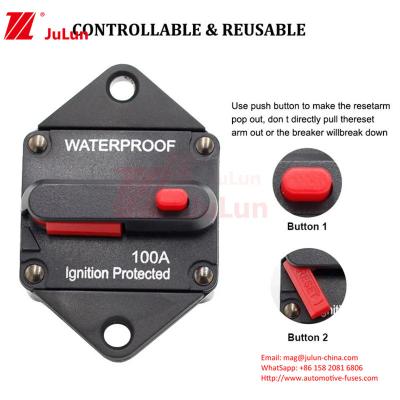 China Durable Auto Yacht RV Circuit Breaker Automatic Break Protection Can Restore The Break Switch Safety Seat Circuit Protec for sale