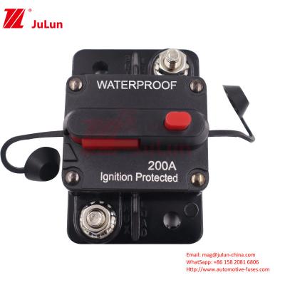 中国 Premium Motorhome Yacht Audio Circuit Breaker With Manual Reset Button Safety Switch Power Protection Disconnect Switch 販売のため