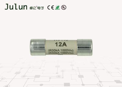 China 10x38mm 12 Amp Solar Pv Fuses 1000V AC / DC For HVDC / Digital Instrument for sale