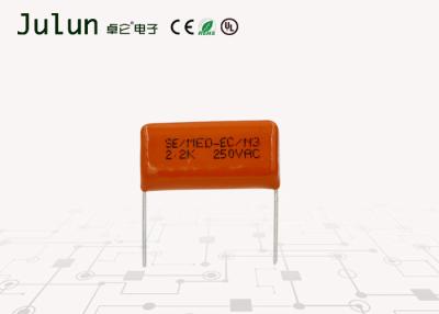 China 0.0 1uf - 6.8uF Poly Film Capacitor  2.2k 250V Ac Film Capacitor Lightweight for sale