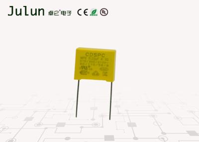 China Light Weight Metallised Polyester Film Capacitor 0.22µF 224K X2 Series For General Purpose for sale