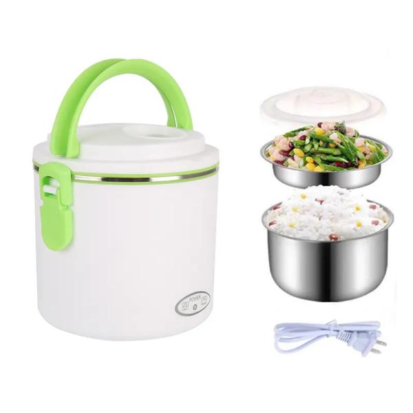 Quality Round Rechargeable Heated Lunch Box 220V Electric Lunch Box 40w for sale