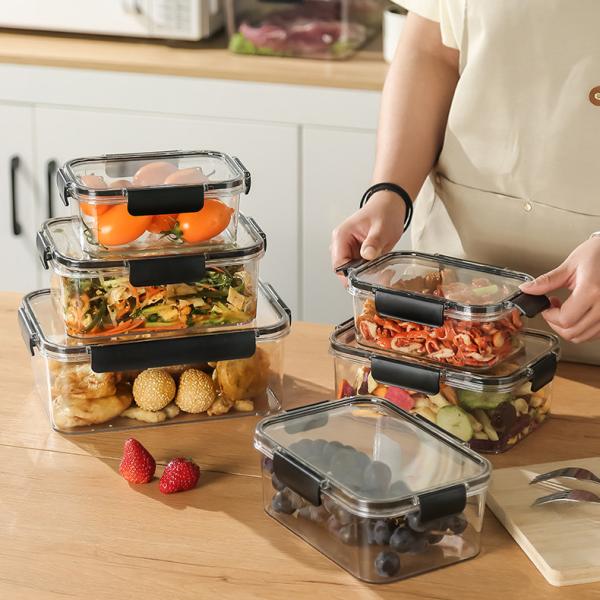 Quality Airtight Plastic Leak Proof Lunch Containers Stackable Sustainable for sale