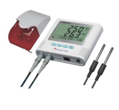 China External alarm  Display Two Channel Temperature Data Logger with software for sale
