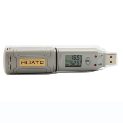 China Usb fácil del maderero de la humedad de la temperatura del Usb de la operación/del registrador de la temperatura en venta