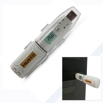 China USB Temperature Data Logger , Temp Humidity Data Logger USB LED Indicator Lights for sale