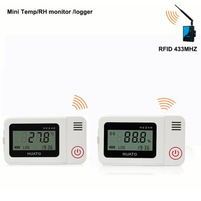 China Sensor de sistema de vigilancia inalámbrico del maderero de datos de la humedad de la temperatura del RFID 433Mhz en venta