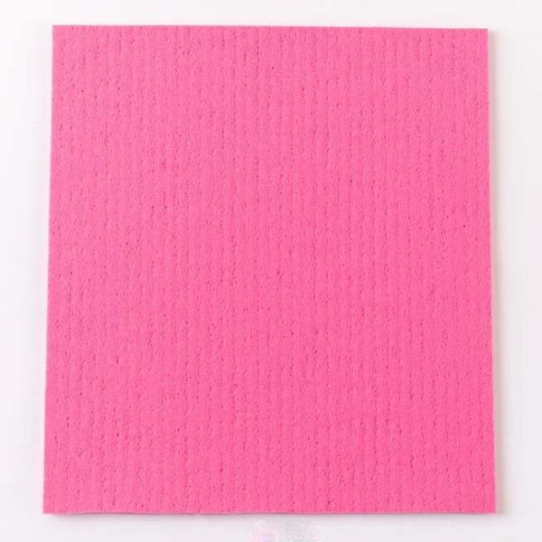 Quality Pink Color Cellulose Dishcloths Biodegradable High Absorbency for sale