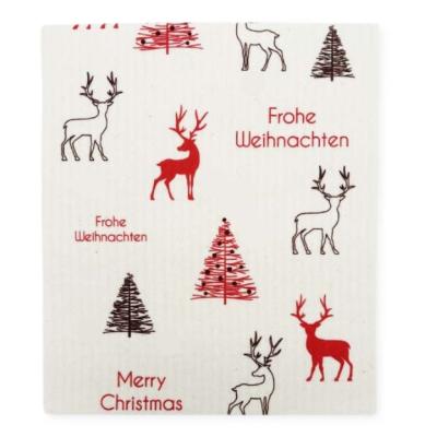 China Customized Swedish Dish Cloth Reusable Cleaning Cellulose Sponge Cloths Sustainable for sale
