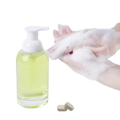 Chine OEM fournit des comprimés de savon à main mousseux et des comprimés portables de lavage des mains à vendre
