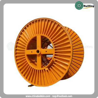China Big steel corrugated spool for cable machine Corrugated steel spool for wire stranding for sale
