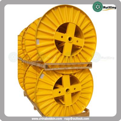 China Large size reel with flanges obtained from corrugated plate Steel drums for cables, wires for sale