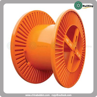 China Large size reel with flanges obtained from corrugated plate for delivery for sale