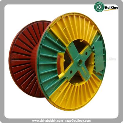 China cable steel wire drum electrical wire cable spool industrial steel cable reel corrugated for sale