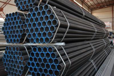China ERW / Square / Round Black Color Welded Steel Pipe With ASTM A53, BS1387, DIN2244 for sale