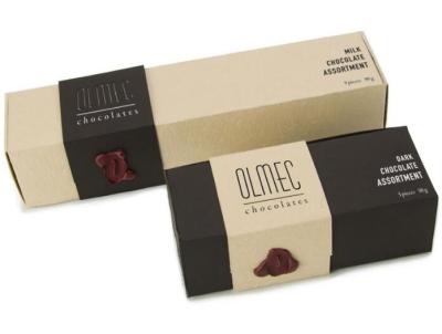 Китай Коробка шоколада бумаги Крафт упаковывая коробки дружелюбного небольшого подарка Эко упаковывая продается
