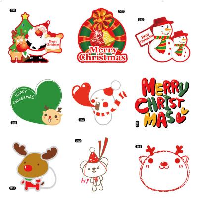 China Etiquetas adhesivas de encargo de las etiquetas pegajosas autas-adhesivo de los regalos del tema de la Navidad en venta