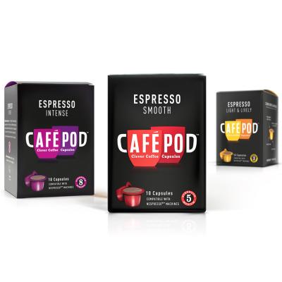 China Eco Friendly Espresso Custom Coffee Packaging UV Coating 110gsm - 230gsm for sale