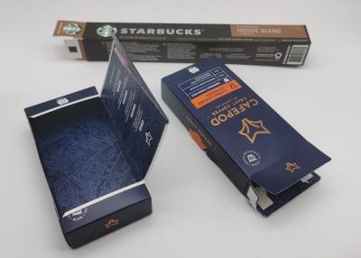 China Custom UV Printing Espresso Capsule Coffee Boxes Tea Paper Packaging Box for sale