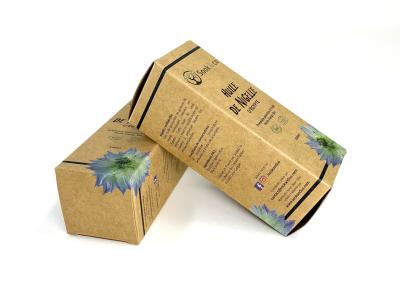 China CMYK Biodegradable Kraft Cosmetic Paper Box 300gsm For Skincare for sale