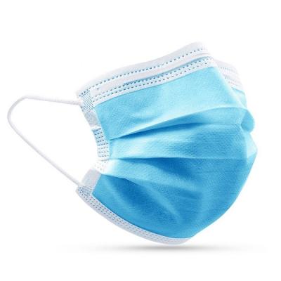 China Extremely Soft Disposable Face Masks / Disposable Blue Earloop Face Mask for sale