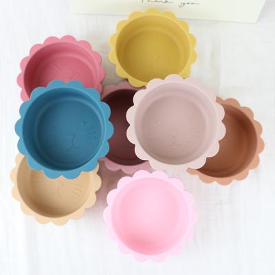 China Personalized Suction Silicone Bowl Set Waterproof Non Toxic BPA Free Material for sale