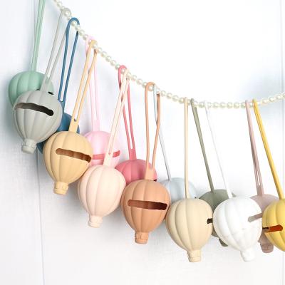 China BPA Free Safe Silicone Pacifier Case Holder Hot Air Balloon Shape pacifier pouch for sale