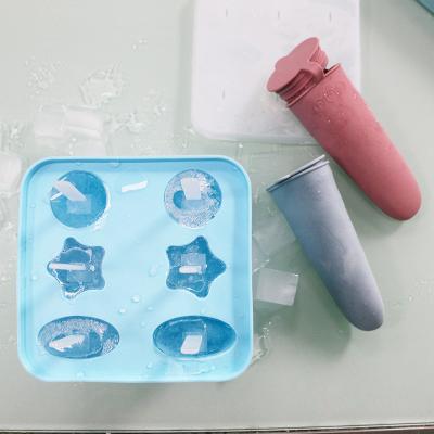 China Family DIY Ice Cream Mold Tray With Food Grade Soft Silicone Material for sale