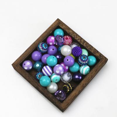 Chine Perles lâches acryliques de Chunky Gumball Beads Pink Color de perles en vrac en gros de bubble-gum pour la fabrication de bijoux à vendre