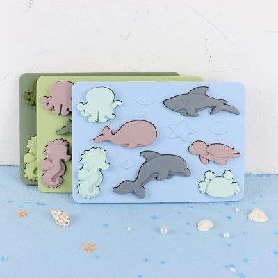 Chine Ocean World Silicone Puzzle BPA Free Eco Friendly For Kids Education à vendre