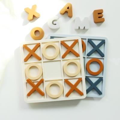 China Age Range 1-4 Silicone Jigsaw Puzzle Promotes Cognitive Development Educational Silicone XO Puzzles Toys for sale