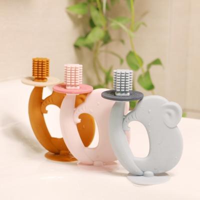 China BPA Free Teether Silicone Soft Texture Easy To Hold Helps With Teething Pain Relief Best Baby Teething Toys à venda