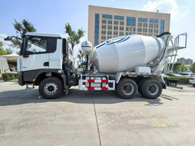 Shacman F3000 Concrete Mixer Truck in operation at construction site