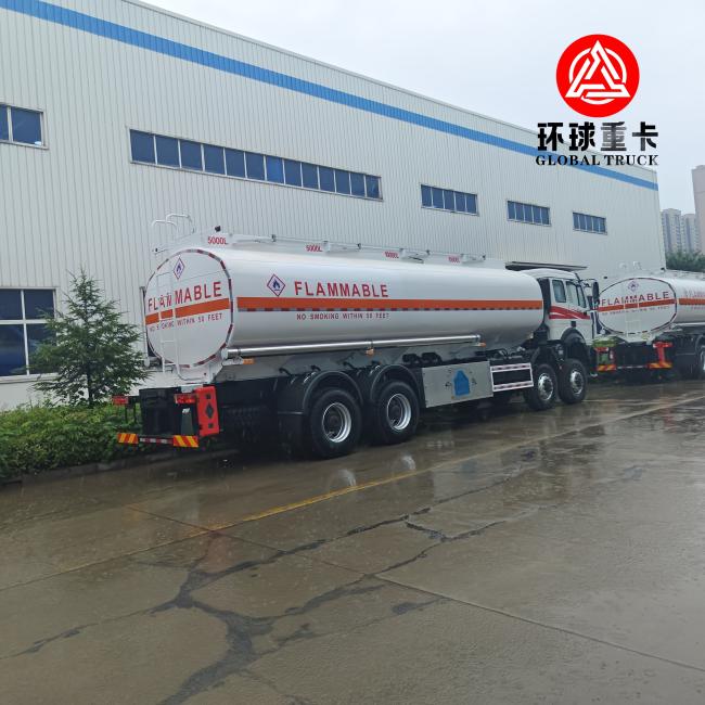 Beiben 8x8 Mining Fuel Bowser Truck rear view