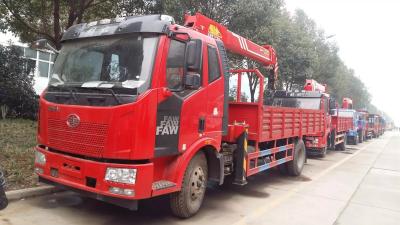 China Faw CLW5180JSQC 4*2 Euro 3 180hp Boom Truck Crane With SQ6.3SA3 13m Lifting Height for sale
