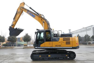 China High Efficiency Road Construction Machinery , XE210E 21 Ton Crawler Hydraulic Excavator With Cummins QSB6.7 Engine for sale