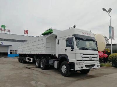 China 3 Axles 50 ton Heavy Duty Semi Trailers With Channel Steel Side Frame for sale