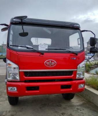 China FAW 4x2 Dump Truck Tipper Red Color Light Duty High Strength Frame for sale