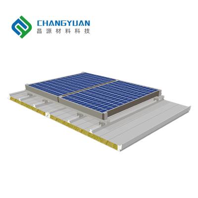 China o painel fotovoltaico do telhado de 75mm isolou o telhado do painel de sanduíche à venda