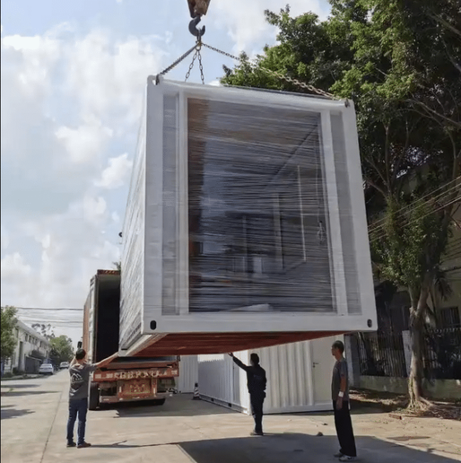 prefabricated expandable container house transport