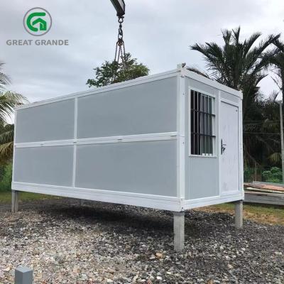China Folding Prefab Site Office Container House With Polyurethane Foam Wall for sale