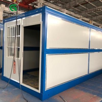 China Modular Prefabricated Folding Container Home Site Office Galvanized Steel for sale