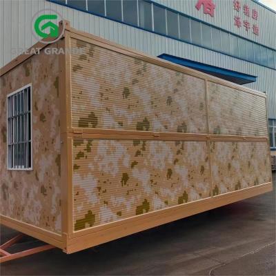 China Contenedor modular portátil prefabricado de la casa del plegamiento del ODM para el solar en venta