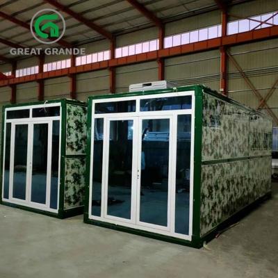China Terremoto anti de la casa del envase de la pequeña vertiente modular portátil confeccionada del sitio en venta