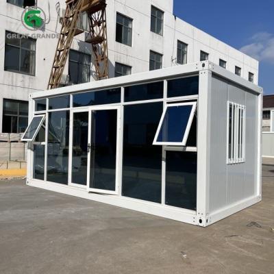 China Custom Glass storage Prefabricated Container Homes Villas for sale