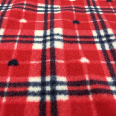 China 220gsm Patterned Polar Fleece Fabric 150D 288F 58'' 60'' for sale